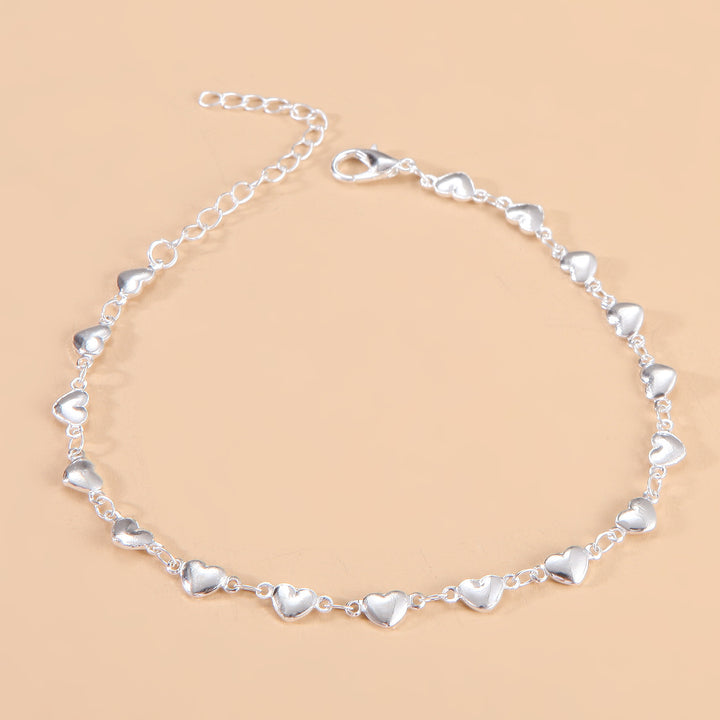 Heart-Inspired Chain Anklet Kalsten