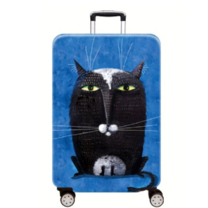 Women's Hard Shell Suitcase with Charming Cat Design Kalsten