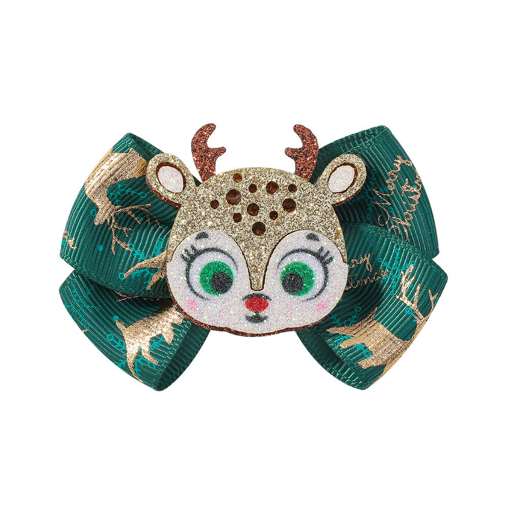 Festive Holiday Hair Bow Clip Kalsten