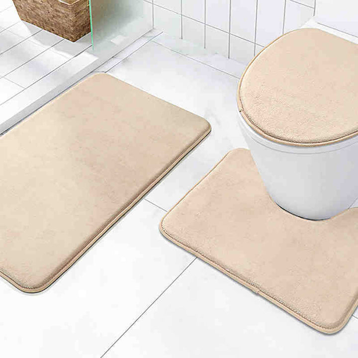 Plush 2-Piece Bathroom Mat Set