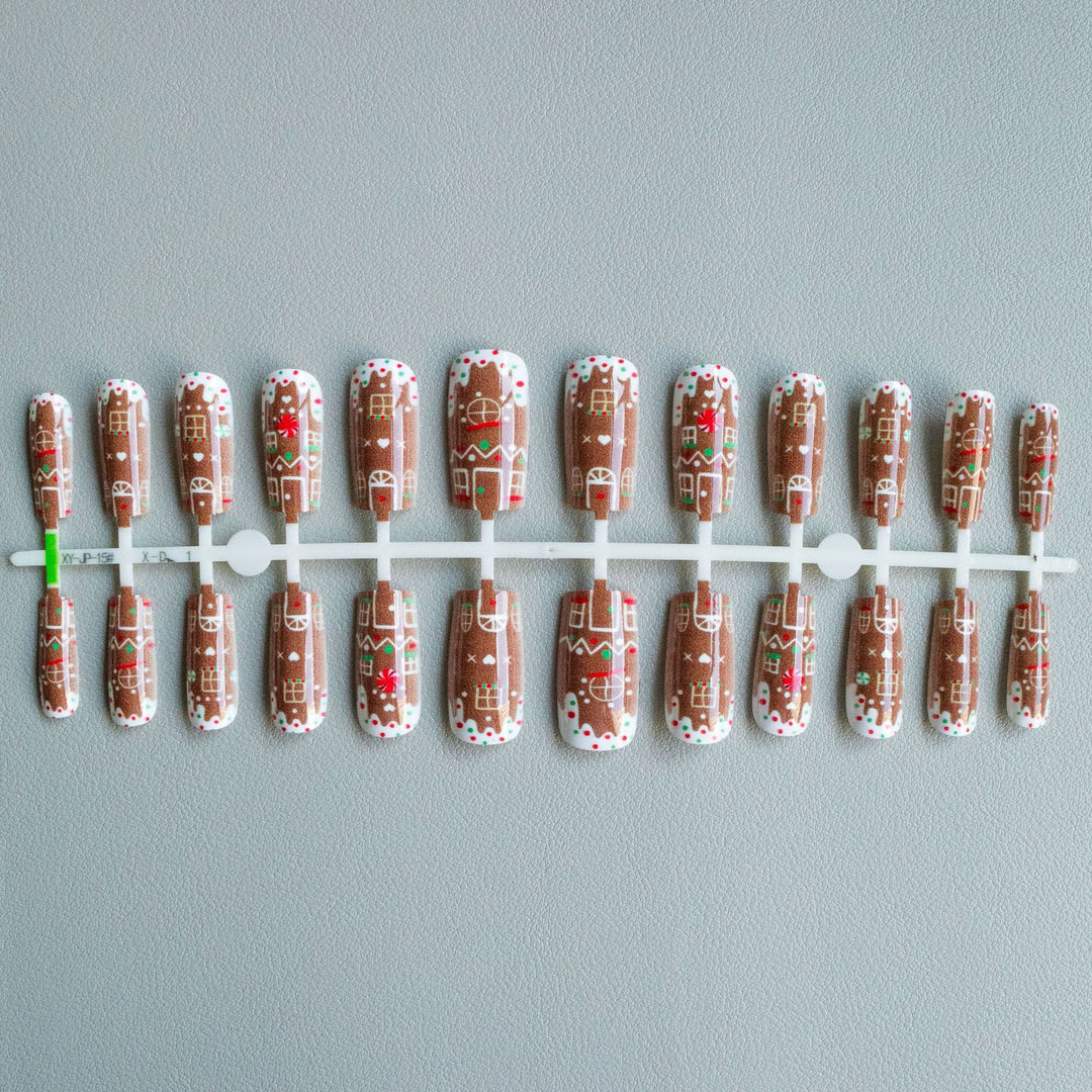 Festive Gingerbread Nail Art Kit
