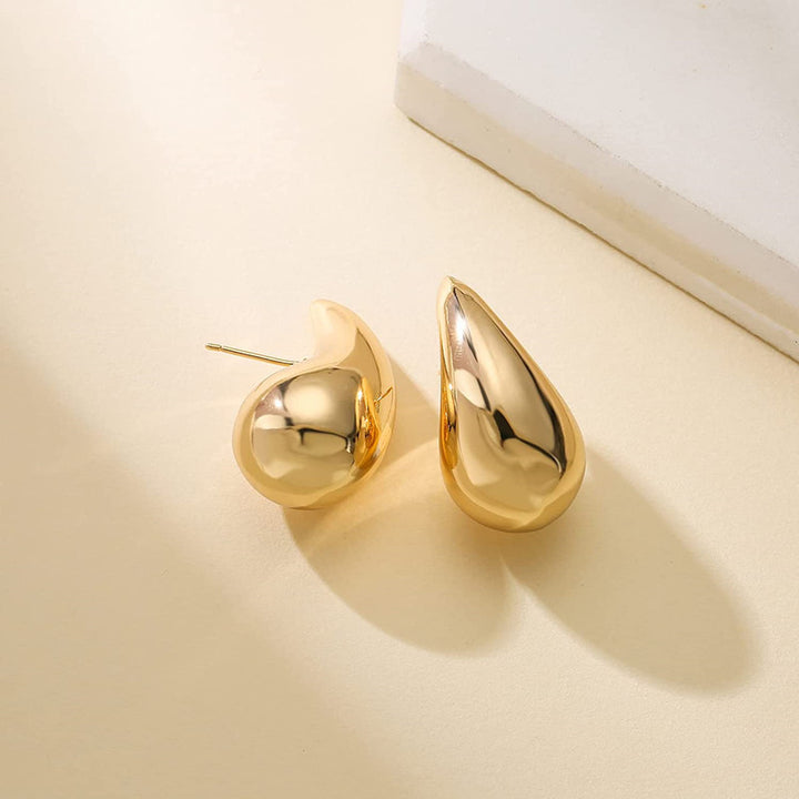 Elegant Curved Stud Earrings Kalsten