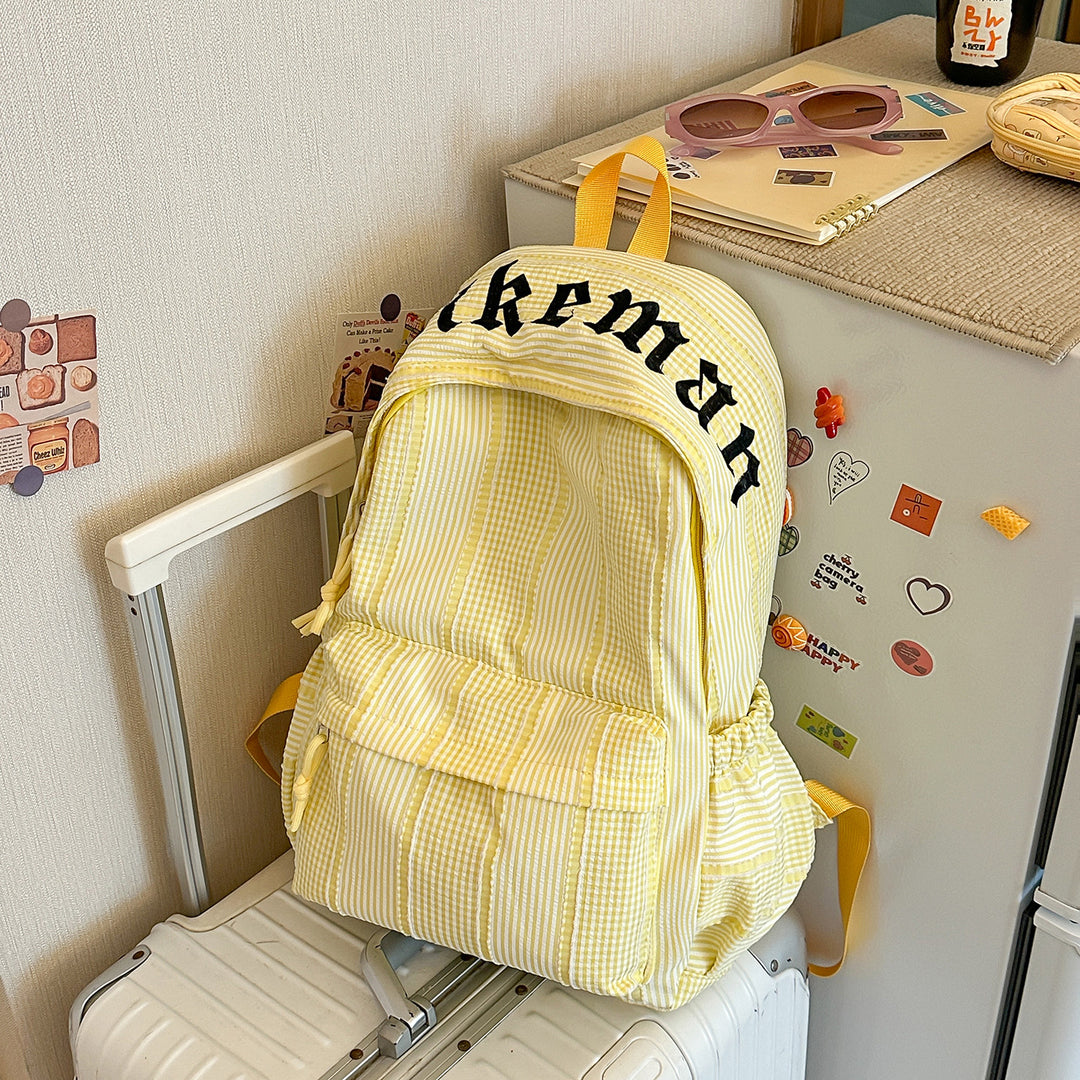 Stylish Checkered Backpack Kalsten