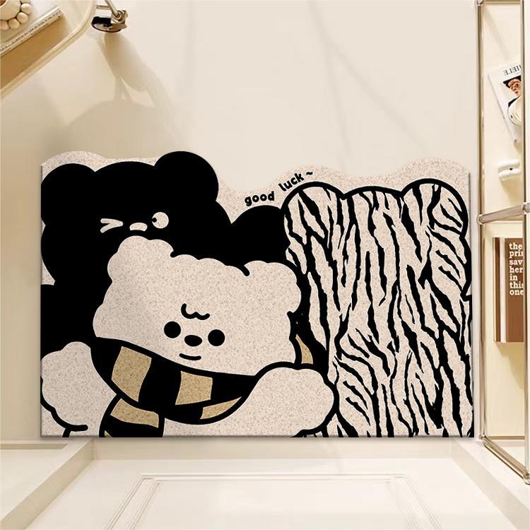 Whimsical Dog-Themed Floor Mat