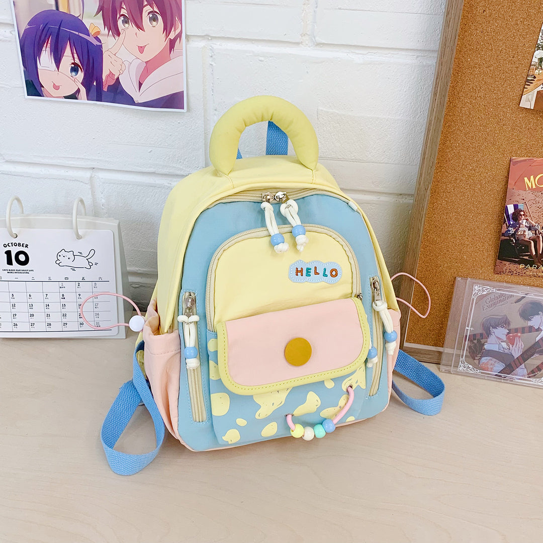 Leisure Backpack with Colorful Applications and Creative Design Kalsten