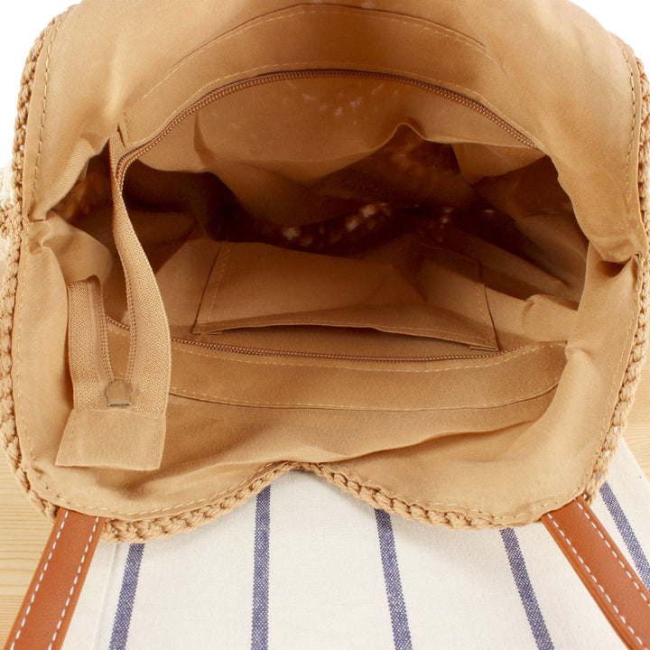 Handbag Made of Handmade Macramé with Textured Pattern Kalsten