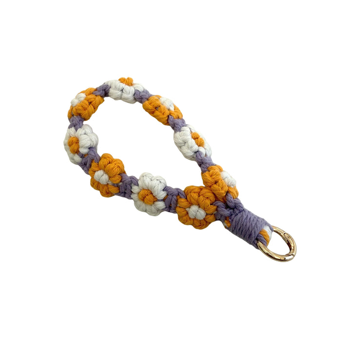Floral Macrame Keychain Holder Kalsten