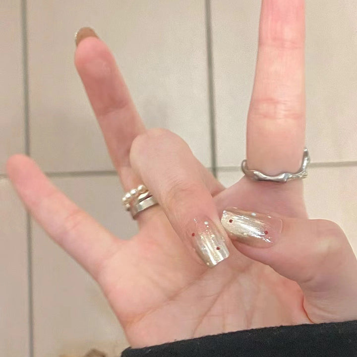 Decorative Glitter Press-On Nails