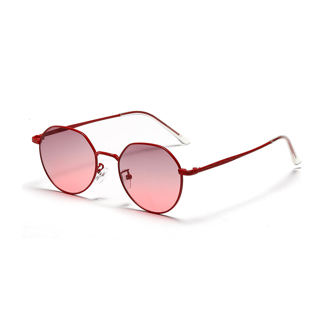 Women's round glasses with delicate metal frame Kalsten