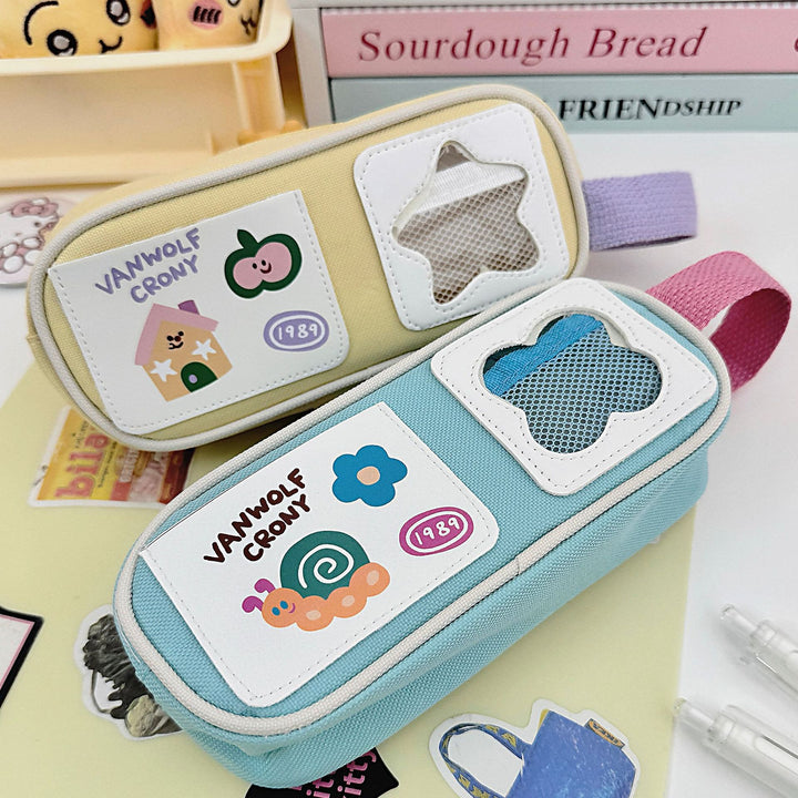 Fun-Themed Multi-Compartment Pencil Case