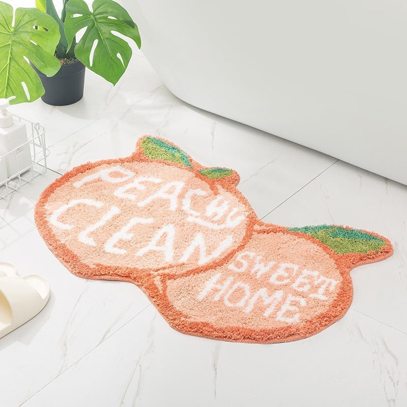 Avocado Shape Plush Bath Mat