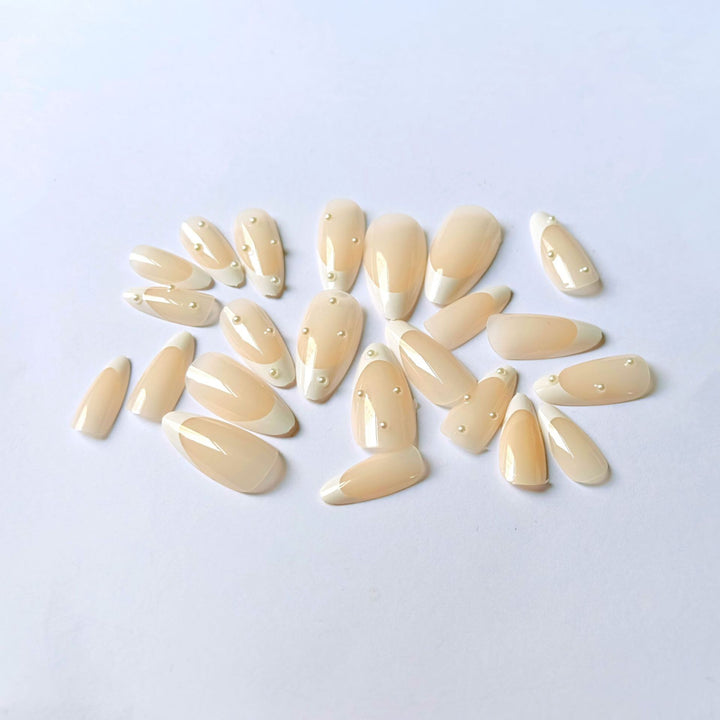 Elegant French Tip Acrylic Nail Kit