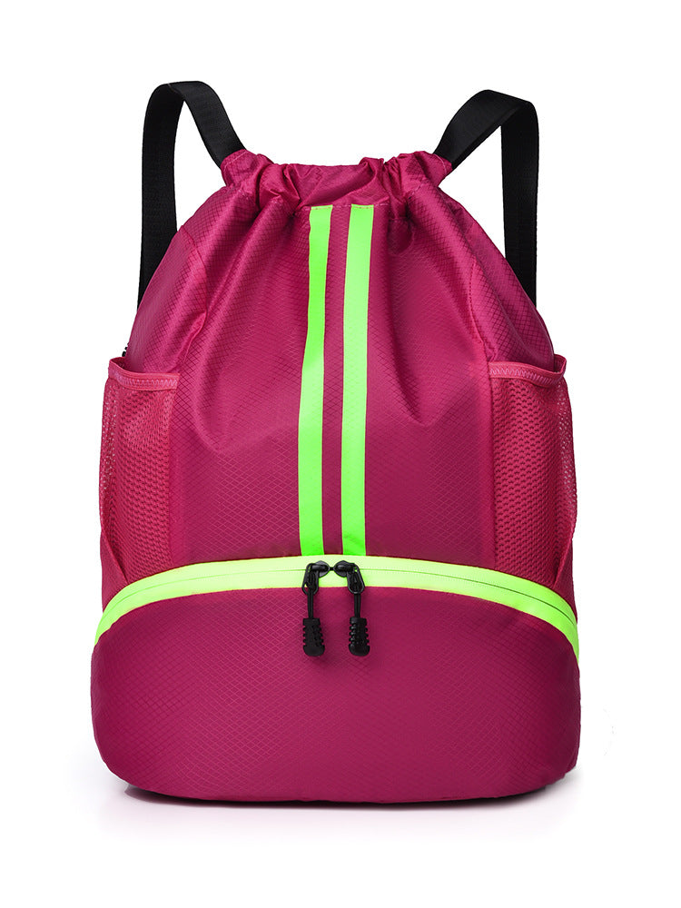 Sporty training backpack with breathable mesh sides and elastic drawstring Kalsten