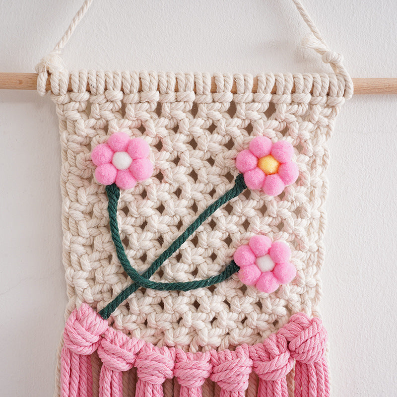 Macramé Floral Wall Hanging Decor Kalsten