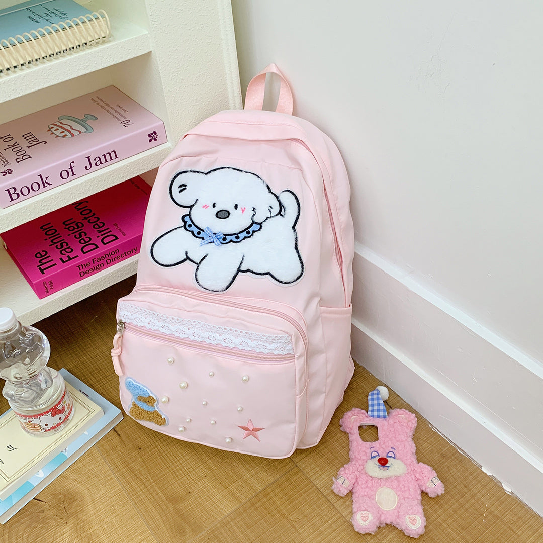 Cute Cartoon Character Print Backpack Kalsten