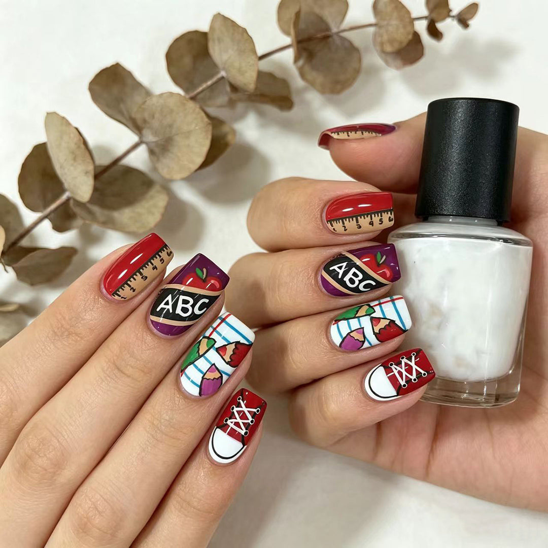 Creative Educational Theme Nail Art Kalsten