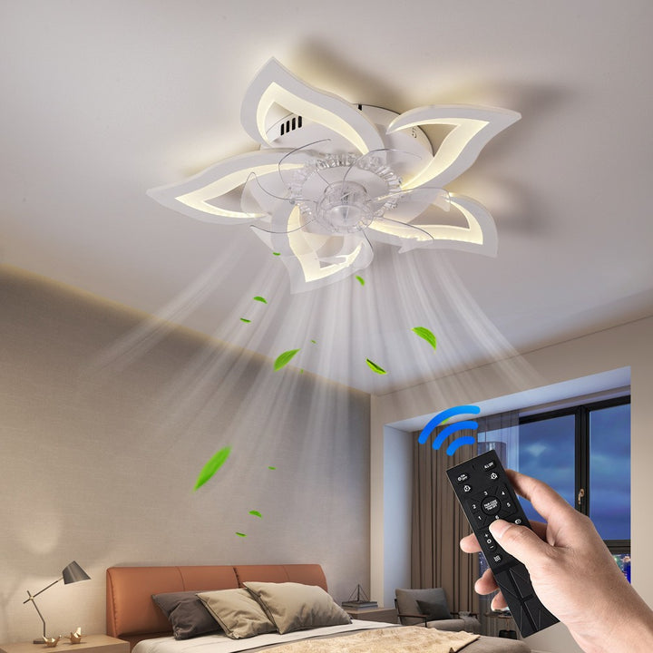 Remote-Controlled Flower Ceiling Fan