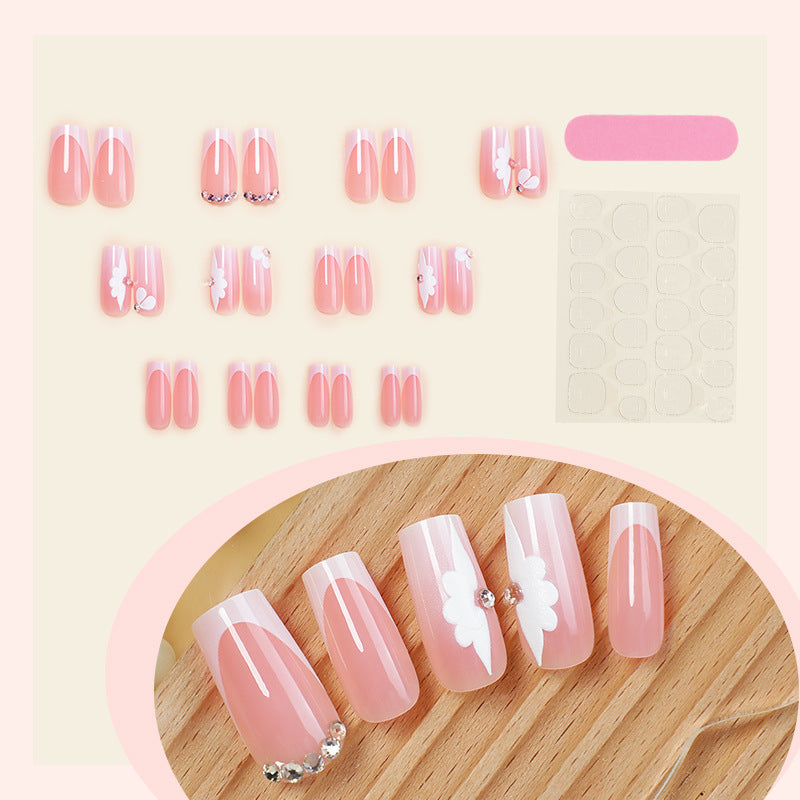 Floral Decorative Press-On Nails Kalsten