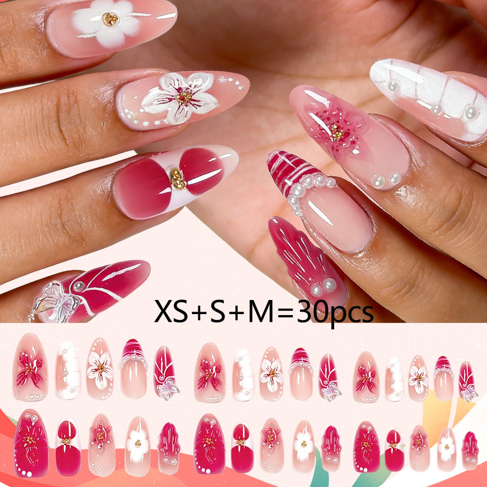 Decorative Floral Press-On Nail Art Collection Kalsten