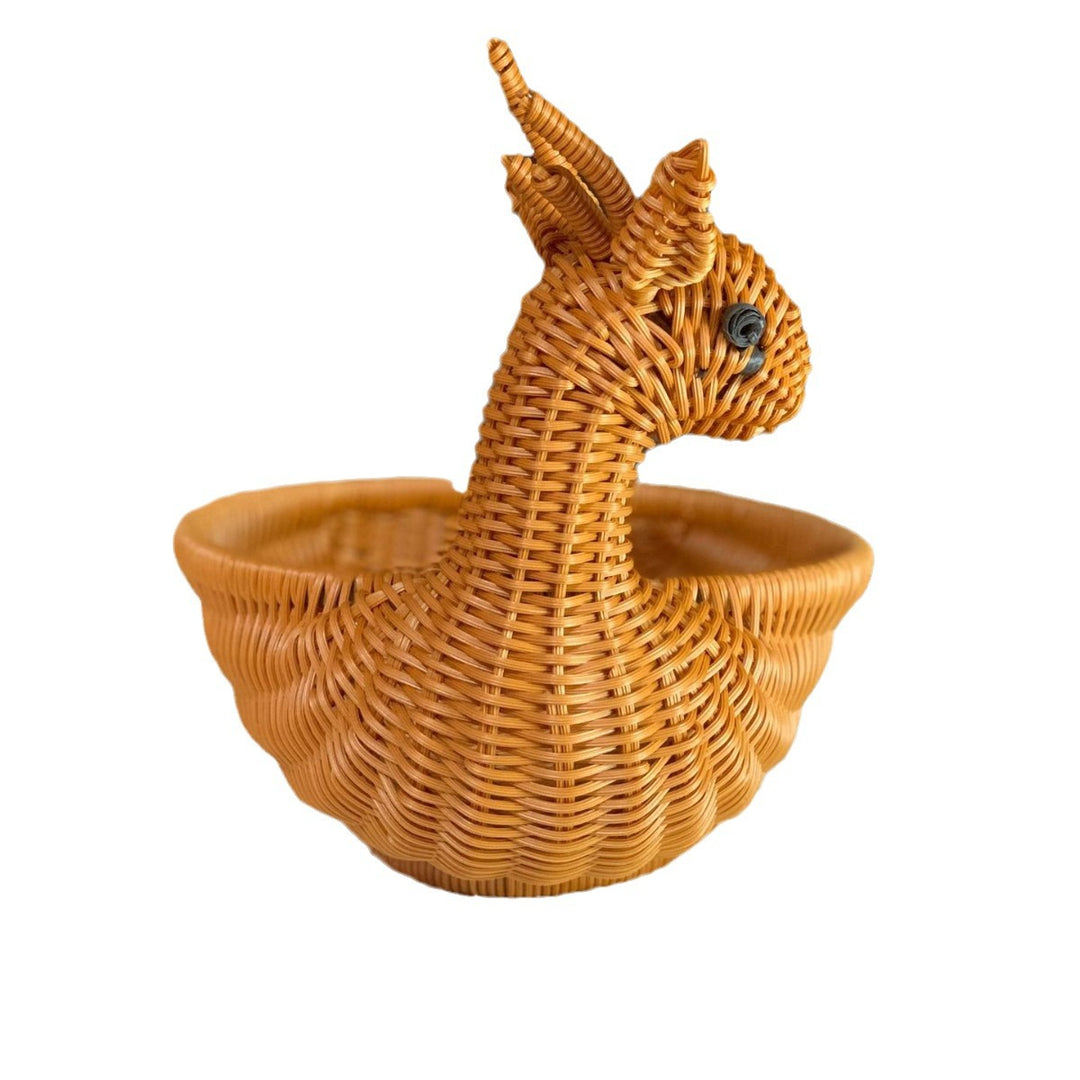 Cute Bunny-Shaped Woven Storage Basket Kalsten