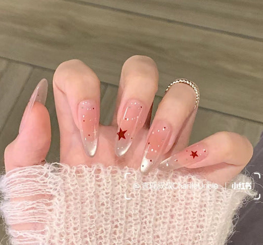 Creative Glittery Star-Themed Press-On Nails Kalsten