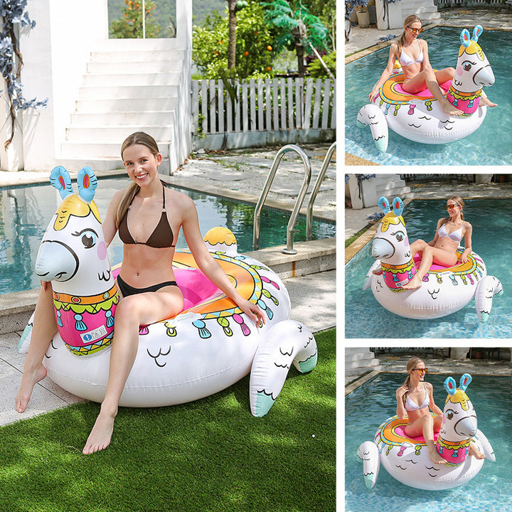 Women Inflatable Llama Swimming Pool with Seating Comfort Kalsten