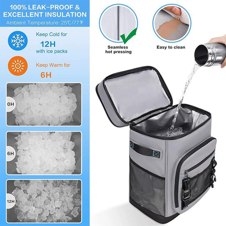 Insulated multifunctional backpack with multiple compartments and drink cooler Kalsten