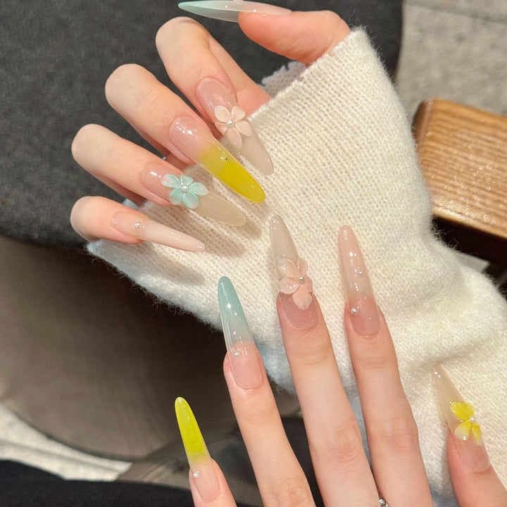 Artistic Stiletto Press-On Nails