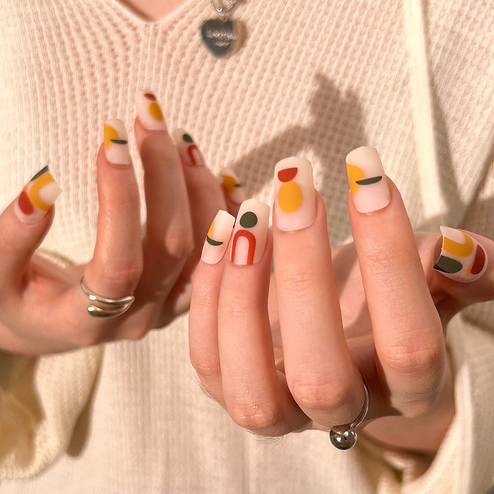 Creative Nail Art with Geometric Designs Kalsten