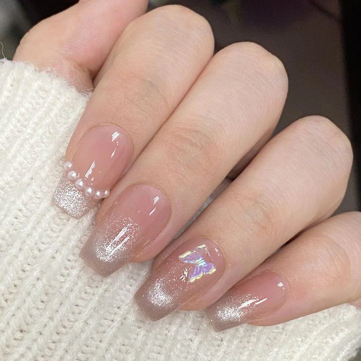 Glossy Gradient Press-On Nail Extensions Kalsten