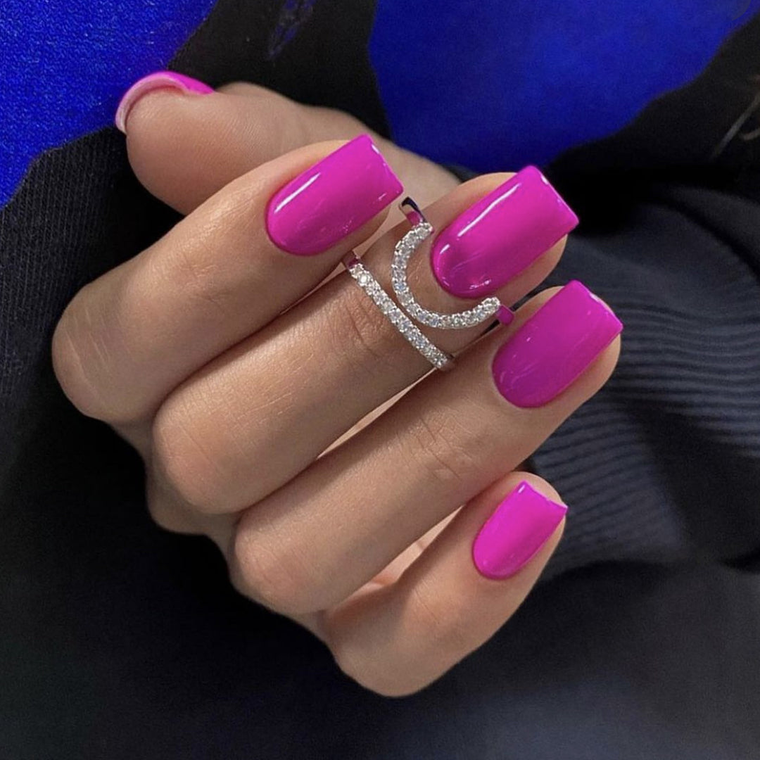 Glossy Gel Nail Art Extensions Kalsten