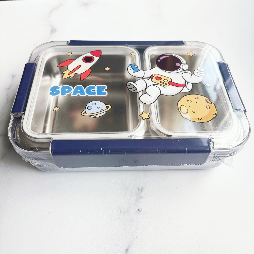 Space-Themed Multi-Compartment Food Storage Container