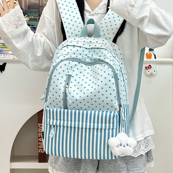 Stylish Star-Printed Large Capacity Backpack Kalsten