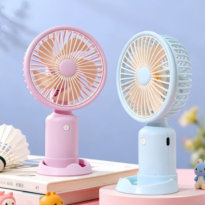 Women's portable USB table fan with powerful battery technology and flexible design Kalsten