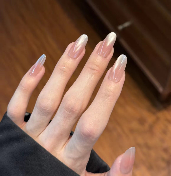 Stiletto Press-On Nail Art with Rhinestone Accents Kalsten