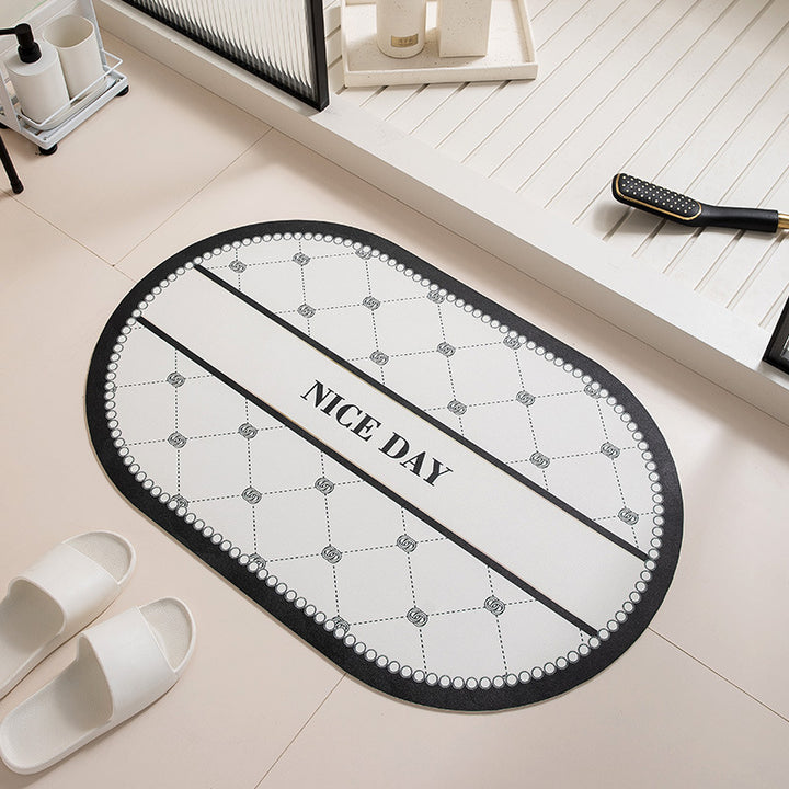 Floral Design Anti-Slip Bath Mat Kalsten