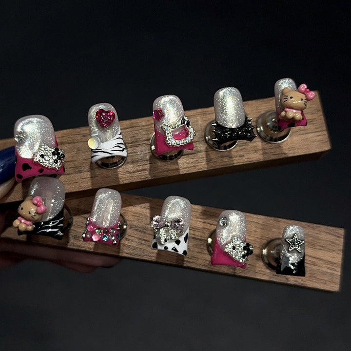 Creative Art Nails with Playful Design Kalsten