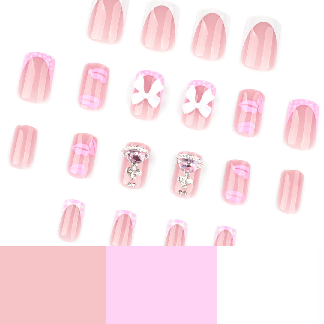 Artful Nail Art with Glitter and Flower Design Kalsten