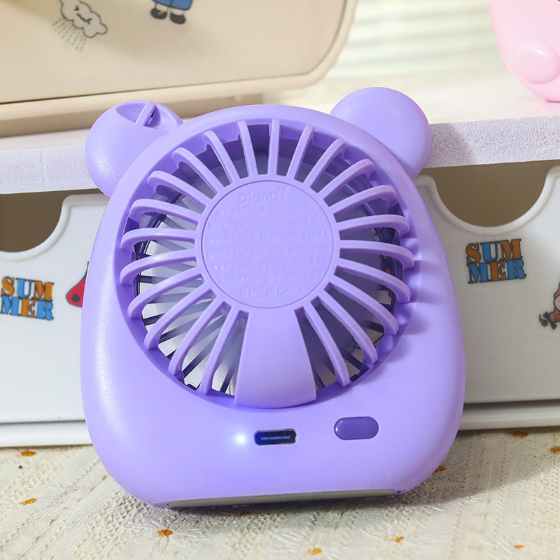 Women Portable Mini Table Fan in Cute Bear Design Kalsten