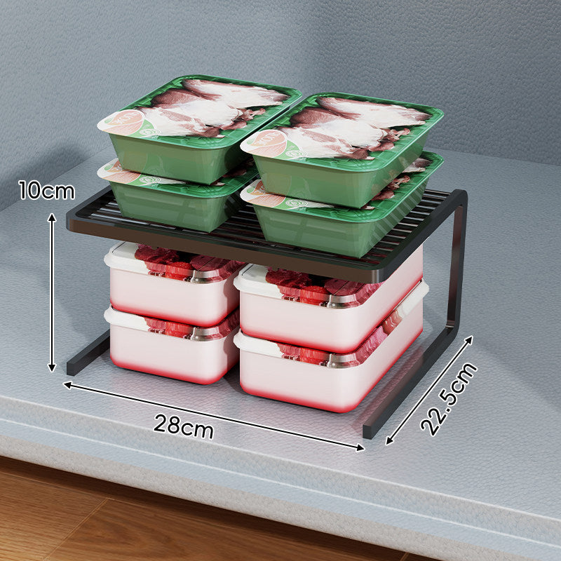 Triple-Tier Slim Slotted Countertop Pantry Shelf Organizer