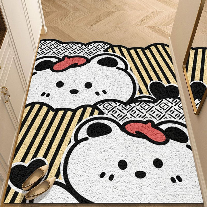 Artistic Floral Patterned Entrance Mat