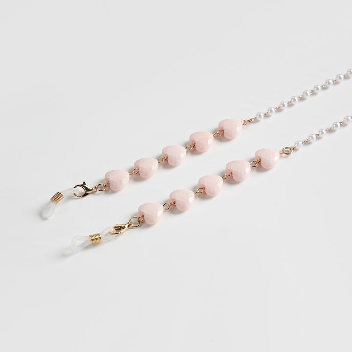 Heart-Shaped Beaded Eyewear Chain kalsten