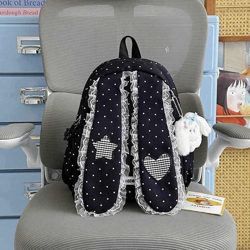 Cute Bunny-Ear Drawstring Backpack Kalsten