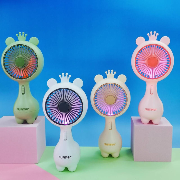 Cute Bunny-Themed Portable Handheld Fan Kalsten