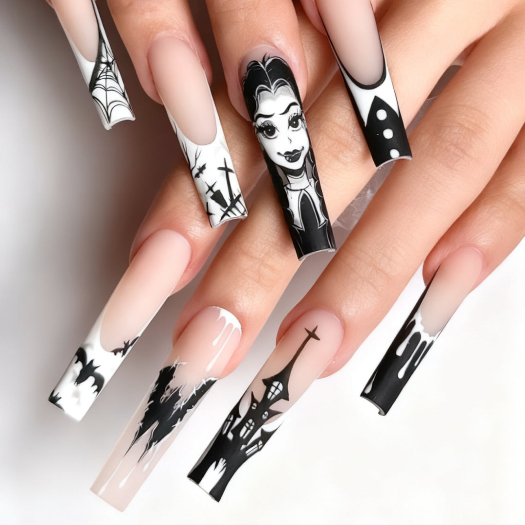 Gothic-Themed Press-On Nails Kalsten