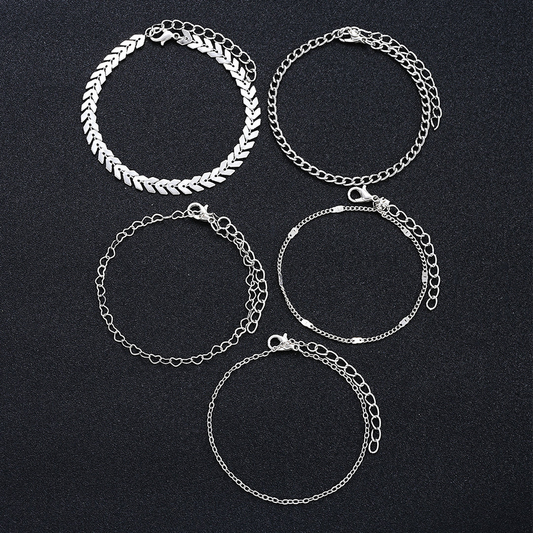 Multi-Layered Chain Bracelet Set Kalsten