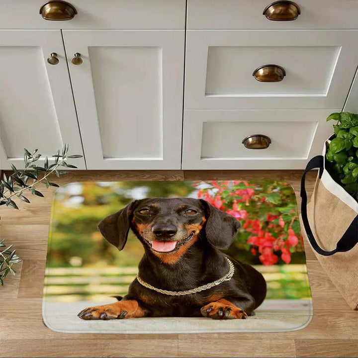 Cute Animal-Themed Kitchen Mat