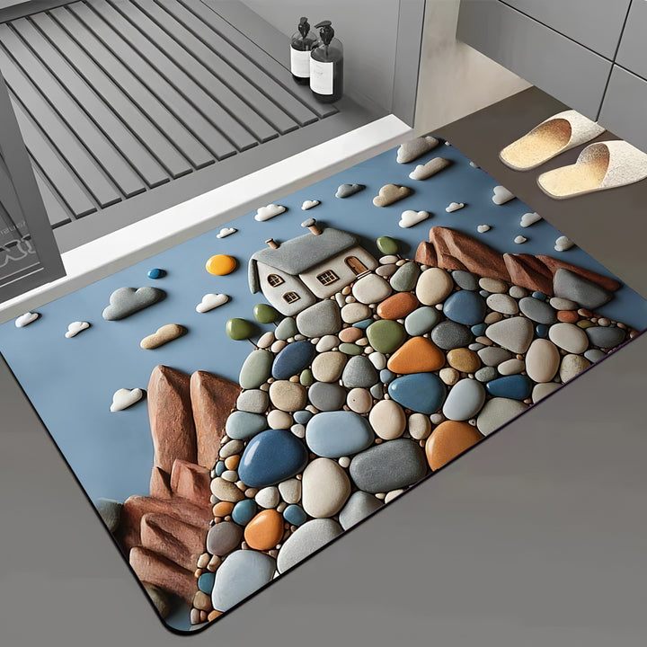 Dragonfly-Themed Bath Mat Kalsten