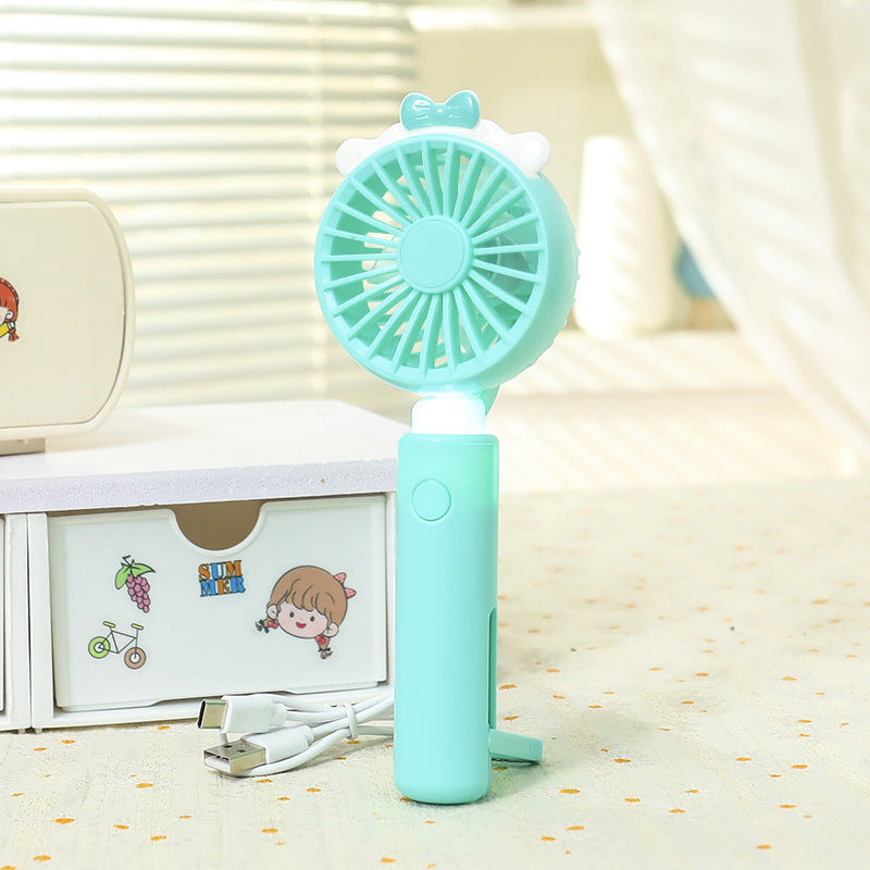 Women's Portable Bunny Design Hand Fan Kalsten