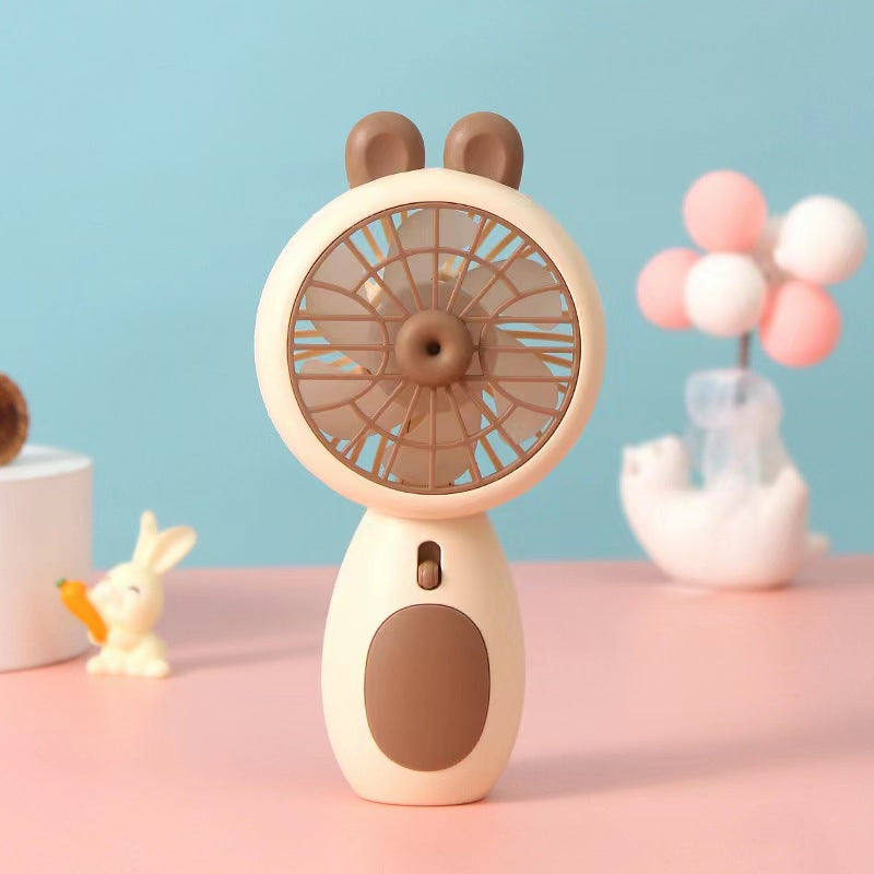 Women's Portable Handheld Fan with Cute Ears Kalsten